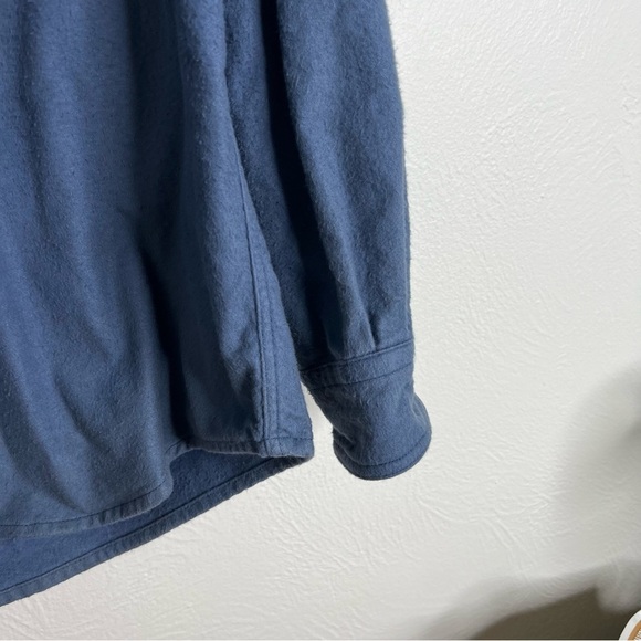 Woolrich Men's Blue Long Sleeve Button-Down Cotton Shirt Size Large - Picture 6 of 12